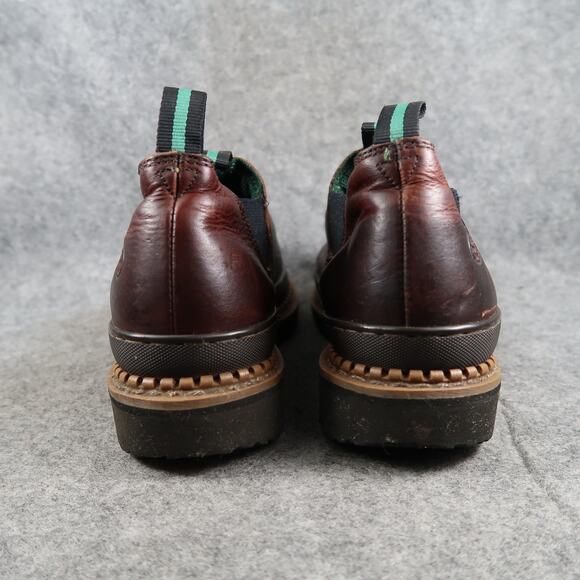 Georgia Giant Boots Mens 9.5 Leather Slip On Chelsea Brown Oil Resistant Casual main image 10